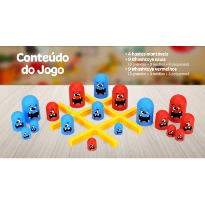 HASH TOY JOGO DA VELHA TIC-TAC GRANDE NO PEQUENO - PAKI TOYS