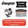 Pilha Alcalina AAA (palito) 1,5V com 8 unid. Energizer Max