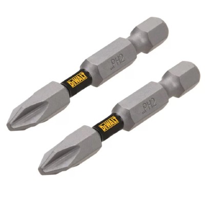 Bits Ponta Cruzada N.2 x 5cm - Touch Grip Dewalt c/ 2 Bits