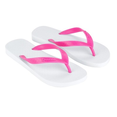 Chinelo Sandalia Ipanema Classica Branca Com Tira Pink