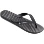 Chinelo Sandalia Rider Feel Urban Preto Com Grafite