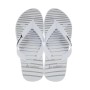 Chinelo Sandalia Rider Feel Urban Branco e Cinza