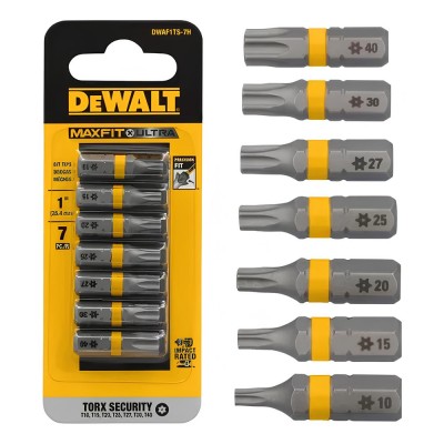 Jogo Bits Torx 7 Pecas Maxfit Dewalt