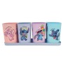 Porta Canetas C/ Bandeja Stitch - 5 Pcs Disney Plasutil