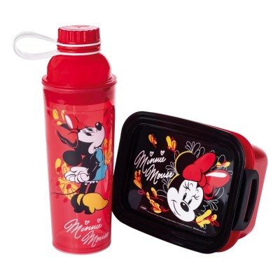 Kit Garrafa + Marmita Minnie Mouse Plasutil