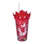 Copo com Canudo Coroa Branca de Neve 500ml Disney Plasutil