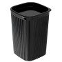 Porta Cotonete ou Algodao Classic Frisos Preto Plasutil