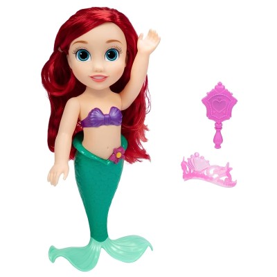 Boneca Ariel Pequena Sereia Hora do Banho 38cm Multikids