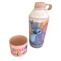 Shakeira Vip Fitness Disney Stitch 600 Ml C/ Compartimento Plasutil