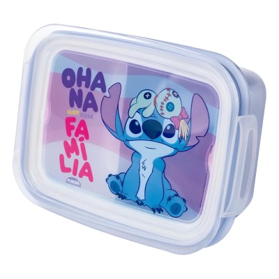 Marmita Pote Com Trava Hermetica Stitch 850ml Disney Plasutil